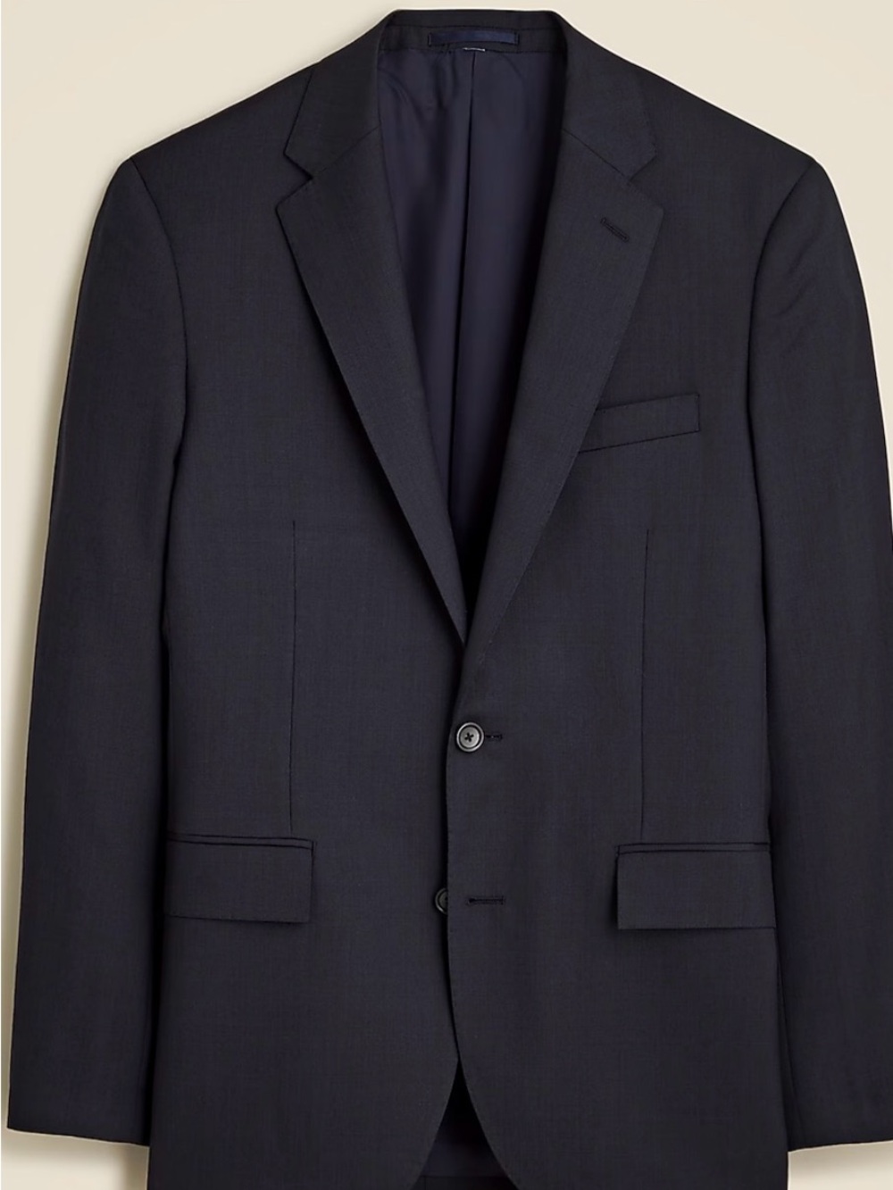 Slim Fit Men's Navy Single-Breasted Suit Blazer